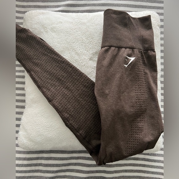 Gymshark Pants - Vital Seamless 2.0 Brown Gymshark Leggings